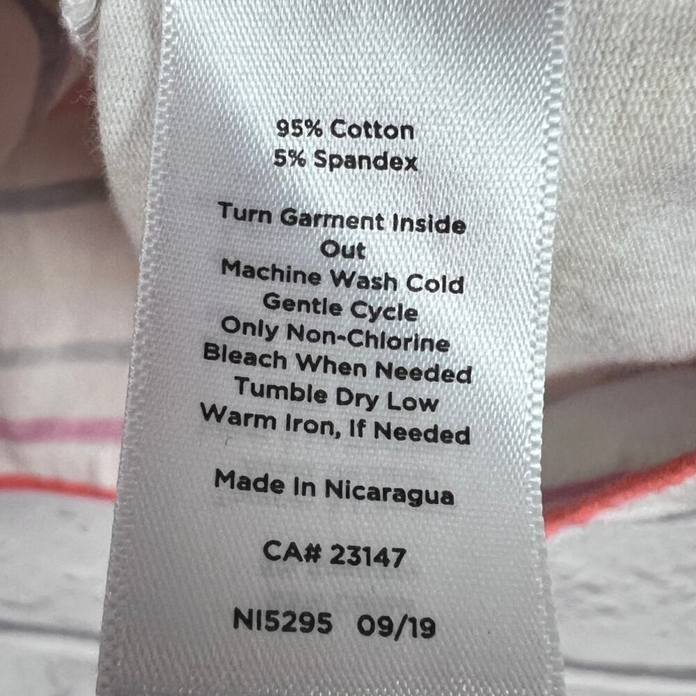 Talbots‎ Womens 2X Preppy Classic Nautical Colorful Rainbow Striped T-Shirt Top - Picture 7 of 10